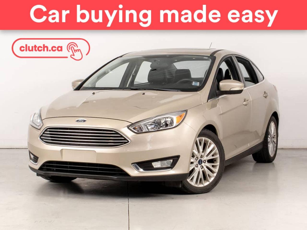 Used 2018 Ford Focus Titanium w/ Apple CarPlay, Moonroof, Navigation for sale in Bedford, NS