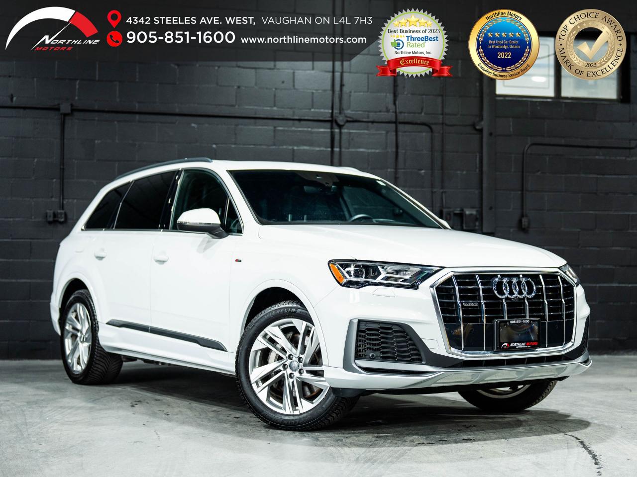 Used 2020 Audi Q7 Komfort/PANO/NAV/CRUISE/DRIVE ASSIST/CLEAN CARFAX for sale in Vaughan, ON