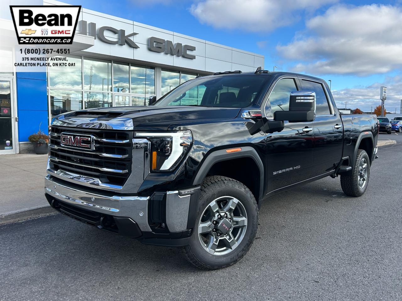 New 2025 GMC Sierra 2500 HD SLT DURAMAX 6.6L V8 WITH REMOTE START/ENTRY, SUNROOF, HEATED SEATS, VENTILATED SEATS, HEATED STEERING WHEEL & MULTI-PRO TAILGATE for sale in Carleton Place, ON