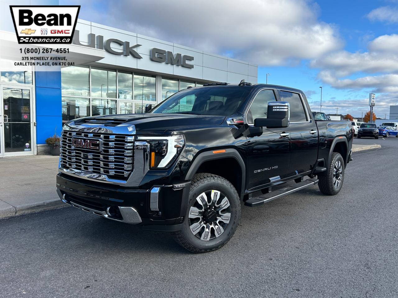 New 2025 GMC Sierra 2500 HD Denali DURAMAX 6.6L V8 WITH REMOTE START/ENTRY, HEATED SEATS, HEATED STEERING WHEEL, VENTILATED SEATS, SUNROOF, HD SURROUND VISION for sale in Carleton Place, ON