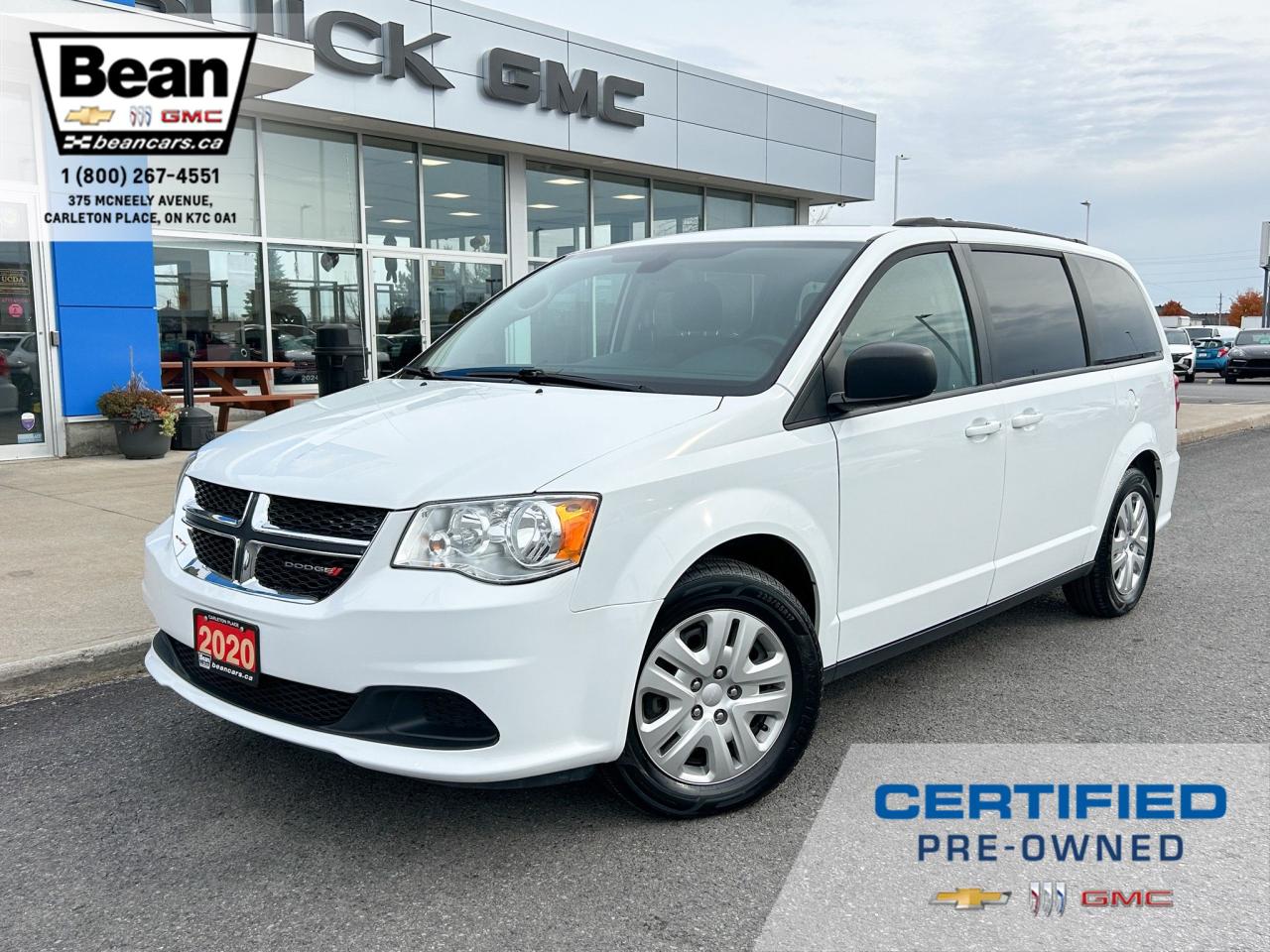 Used 2020 Dodge Grand Caravan 3.5L V6 WITH REMOTE ENTRY, CLOTH SEATS, REAR SEATS WITH STOW 'N GO, A/C, AM/FM RADIO for sale in Carleton Place, ON