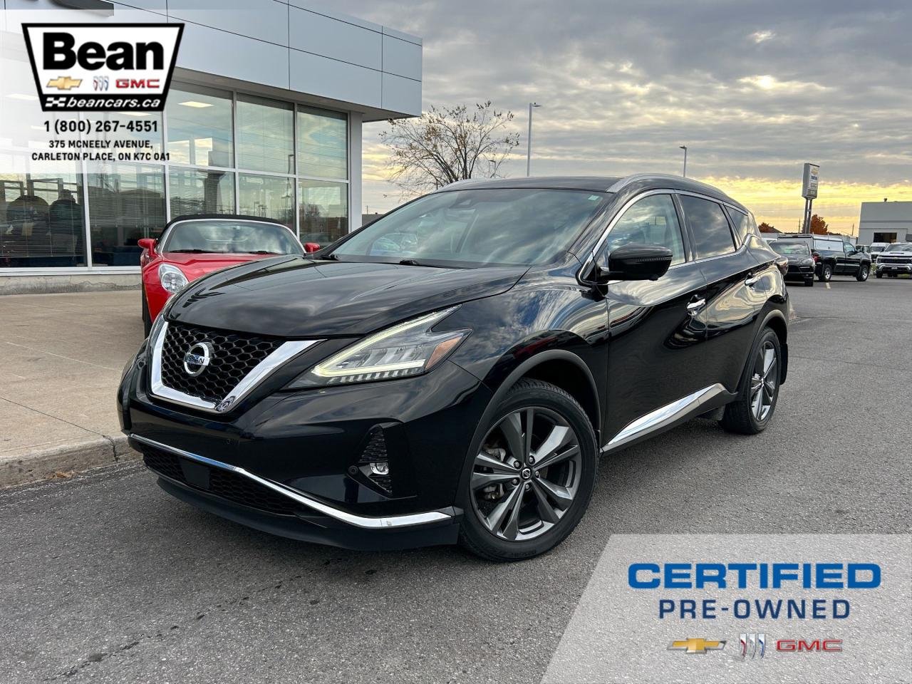 Used 2020 Nissan Murano Platinum 3.5L V6 WITH REMOTE START/ENTRY, SUNROOF, HEATED SEATS, VENTILATED SEATS, HEATED STEERING WHEEL, AROUND VIEW MONITOR, BOSE SOUND SYSTEM for sale in Carleton Place, ON