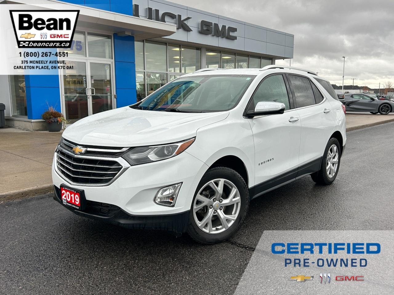 Used 2019 Chevrolet Equinox Premier 1.5L 4 CYL WITH REMOTE START/ENTRY, HEATED SEATS, POWER LIFTGATE, CRUISE CONTROL, APPLE CARPLAY AND ANDROID AUTO for sale in Carleton Place, ON