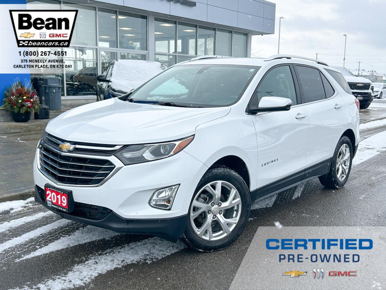 Used 2019 Chevrolet Equinox Premier 1.5L 4 CYL WITH REMOTE START/ENTRY, HEATED SEATS, POWER LIFTGATE, CRUISE CONTROL, APPLE CARPLAY AND ANDROID AUTO for sale in Carleton Place, ON