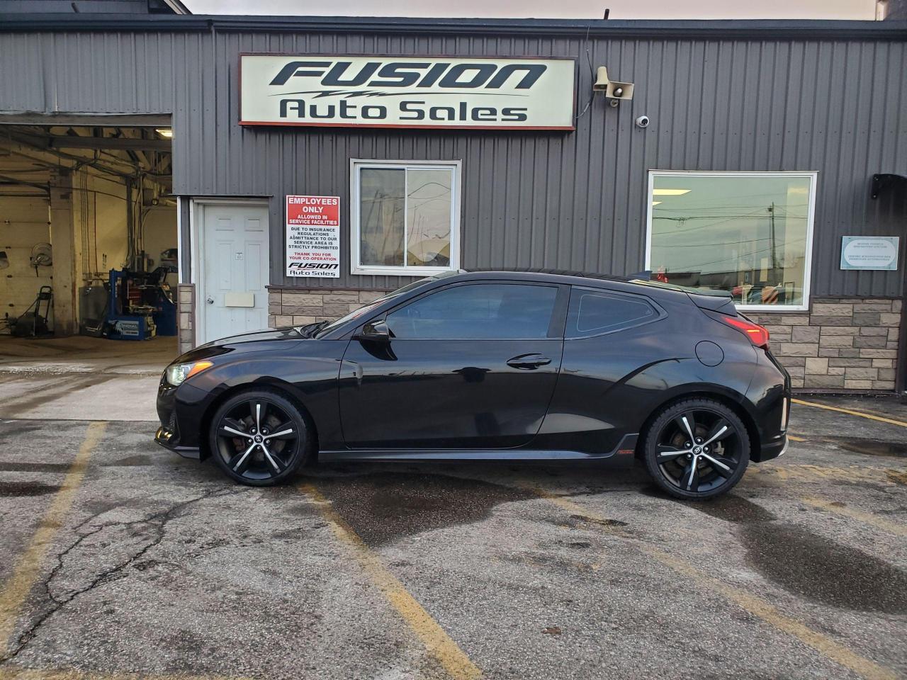 2019 Hyundai Veloster Turbo manual-SUNROOF-REAR CAMERA-HEATED SEATS-BLUE - Photo #2