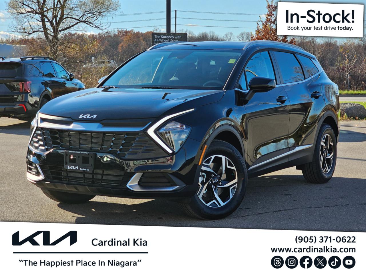 This vehicle is here in-stock, book an appointment for your test drive today!

The selling price of this vehicle includes a document fee priced at $599.

At Cardinal Kia we believe in 5-Star Customer Service - we are committed to exceeding your expectations, from test drive to delivery. Our professional team will help you find your perfect Kia, one that fits all your needs and budget, and prove to you that owning a Kia is an experience you dont want to miss. Call or visit the all-new www.cardinalkia.com today and if you need more convincing, read our reviews - they tell a story! We are located at 7818 Oakwood Drive, Niagara Falls (seconds away from Walmart) and right beside the QEW! Buy with confidence; read our Online Reviews & check us out on Facebook, Twitter, and Instagram! Look us up on YouTube for helpful and handy How To videos to show you how to use the features of your new vehicle! For more of our New & Pre-Owned Inventory, please visit the all-new www.cardinalkia.com. Proudly serving the Niagara Region! From out of town? There is always a reason to visit Niagara Falls! We have customers from all over Ontario; Niagara Falls, St. Catharines, Welland, Fonthill and Fort Erie, Grimsby, Port Colborne, Beamsville, Hamilton, Smithville, Wainfleet, Stoney Creek, Hamilton Mountain, Burlington, Oakville, Ancaster and Caledonia and 1 hour from Mississauga, South Brampton and Hagersville.