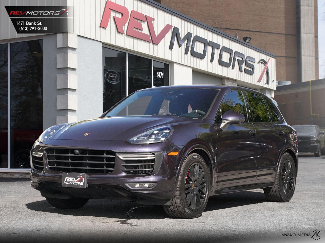 2017 Porsche Cayenne GTS | Park Assist Pkg | Panoramic Sunroof | 360 Camera | Heated Seats<br/>  <br/> Purpurit Metallic Exterior | Black & Rhodium Silver | 20 RS Spyder Design Alloy Wheels | Keyless Entry | Fold-In Power Mirrors | Front Power Seats | Power Trunk | Blind Spot Assist | Bluetooth Connection | Cruise Control | Navigation | Front Heated Seats | Traction Control | Drive Mode Select | Bose Speakers | Panoramic Sunroof | 360 Camera | Parking Aid | Porsche Entry & Drive | Lane Change Assist | Park Assist (Front & Rear) with Surround View | LED Headlights Incl. Porsche Dynamic Light System Plus (PDLS Plus) Connect Plus | Black incl Interior Package in Rhodium SIlber | 8-Speed Tiptronic S Inclusive Auto Start Stop Function | Comfort Lighting Pkg | Sport Chrono Pkg and much more. <br/> <br/>  <br/> Are you ready to elevate your driving experience? Look no further than this stunning 2017 Porsche Cayenne GTS. This luxury SUV combines the heart-pounding performance of a sports car with the practicality and comfort of an SUV, making it the perfect choice for those who demand the best of both worlds. <br/> <br/>  <br/> Key Features: <br/> <br/>  <br/> Powerful Performance: Equipped with a 3.6L V6 engine, delivering an impressive 440 horsepower. Experience exhilarating acceleration and top-notch handling. <br/> <br/>  <br/> Sporty Design: The Cayenne GTS boasts a sleek, aerodynamic design with distinctive Porsche styling. Its aggressive stance and 21-inch alloy wheels turn heads wherever you go. <br/> <br/>  <br/> Luxurious Interior: Step inside to find a meticulously crafted cabin with premium materials, including leather seats, a panoramic sunroof, and advanced infotainment system. <br/> <br/>  <br/> Advanced Technology: Stay connected and entertained with the latest tech features, including a high-resolution touchscreen, navigation system, and a premium sound system. <br/> <br/>  <br/> Safety First: Enjoy peace of mind with advanced safety features such as adaptive cruise control, lane departure warning, and a comprehensive airbag system.\ <br/> <br/>  <br/> Panoramic Sunroof: Enjoy breathtaking views and a spacious, open-air feel. <br/> <br/>  <br/> 360 Camera: Navigate with confidence and ease, thanks to a comprehensive view of your surroundings. <br/> <br/>  <br/> Heated Seats: Stay warm and comfortable, no matter the weather. <br/> <br/>  <br/> This vehicle has travelled 77,219 Kms. <br/> <br/>  <br/> *** NO additional fees except for taxes and licensing! *** <br/> <br/>  <br/> *** 100-point inspection on all our vehicles & always detailed inside and out *** <br/> <br/>  <br/> RevMotors is at your service to ensure you find the right car for YOU. Even if we do not have it in our inventory, we are more than happy to find you the vehicle that you are looking for. Give us a call at 613-791-3000 or visit us online at www.revmotors.ca <br/> <br/>  <br/> a nous donnera du plaisir de vous servir en Franais aussi! <br/> <br/>  <br/> CERTIFICATION * All our vehicles are sold Certified and E-Tested for the province of Ontario (Quebec Safety Available, additional charges may apply) <br/> FINANCING AVAILABLE * RevMotors offers competitive finance rates through many of the major banks. Should you feel like youve had credit issues in the past, we have various financing solutions to get you on the road.  We accept No Credit - New Credit - Bad Credit - Bankruptcy - Students and more!! <br/> EXTENDED WARRANTY * For your peace of mind, if one of our used vehicles is no longer covered under the manufacturers warranty, RevMotors will provide you with a 6 month / 6000KMS Limited Powertrain Warranty. You always have the options to upgrade to more comprehensive coverage as well. Well be more than happy to review the options and chose the coverage thats right for you! <br/> TRADES * Do you have a Trade-in? We offer competitive trade in offers for your current vehicle! <br/> SHIPPING * We can ship anywhere across Canada. Give us a call for a quote and we will be happy to help! <br/> <br/>  <br/> Buy with confidence knowing that we always have your best interests in mind! <br/>