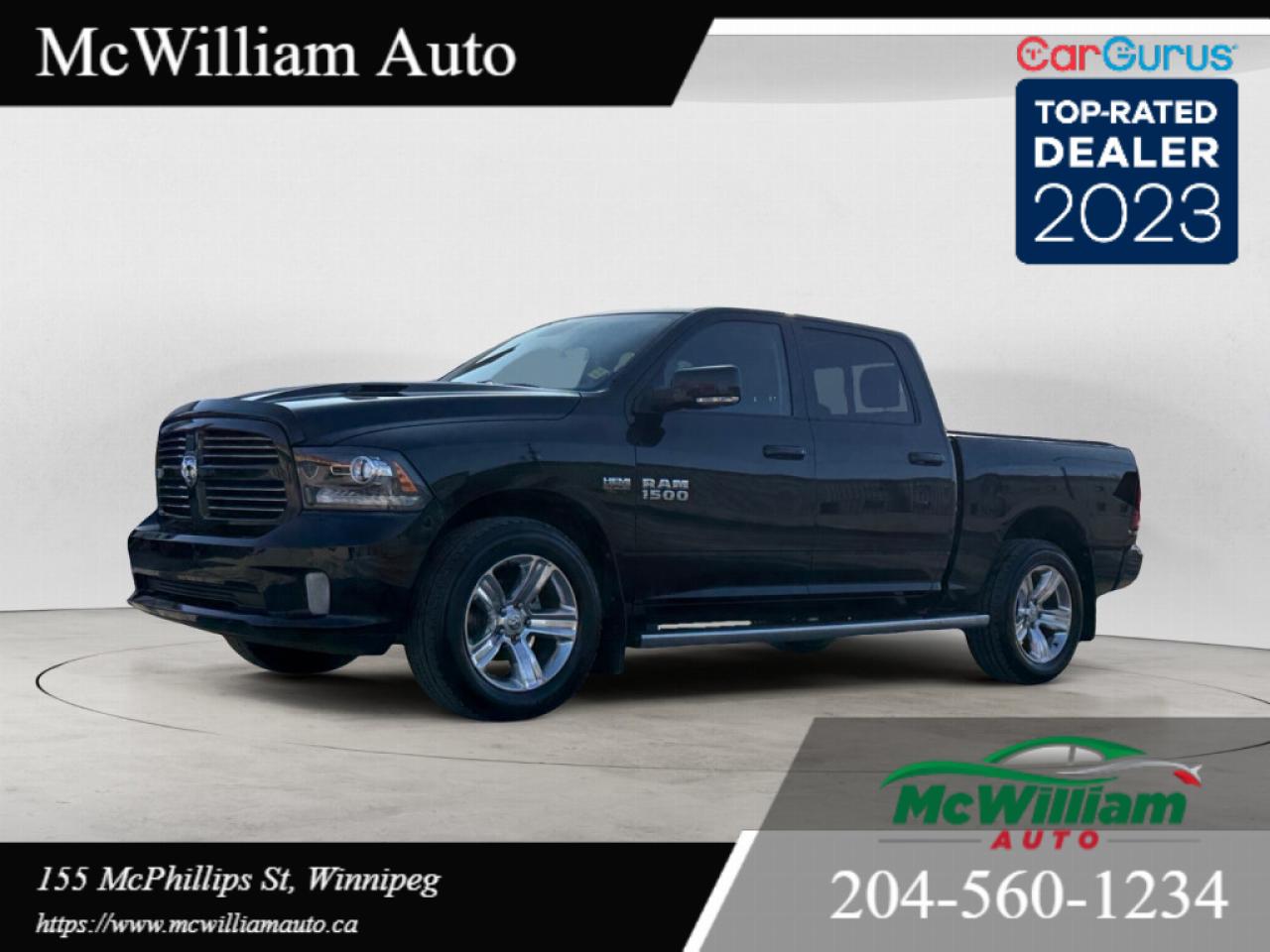 Used 2017 RAM 1500 Sport *HEATED LEATHER SEATS* *BACK UP CAMERA* *HEATED STEERING WHEEL* *MINT CONDITION* for sale in Winnipeg, MB