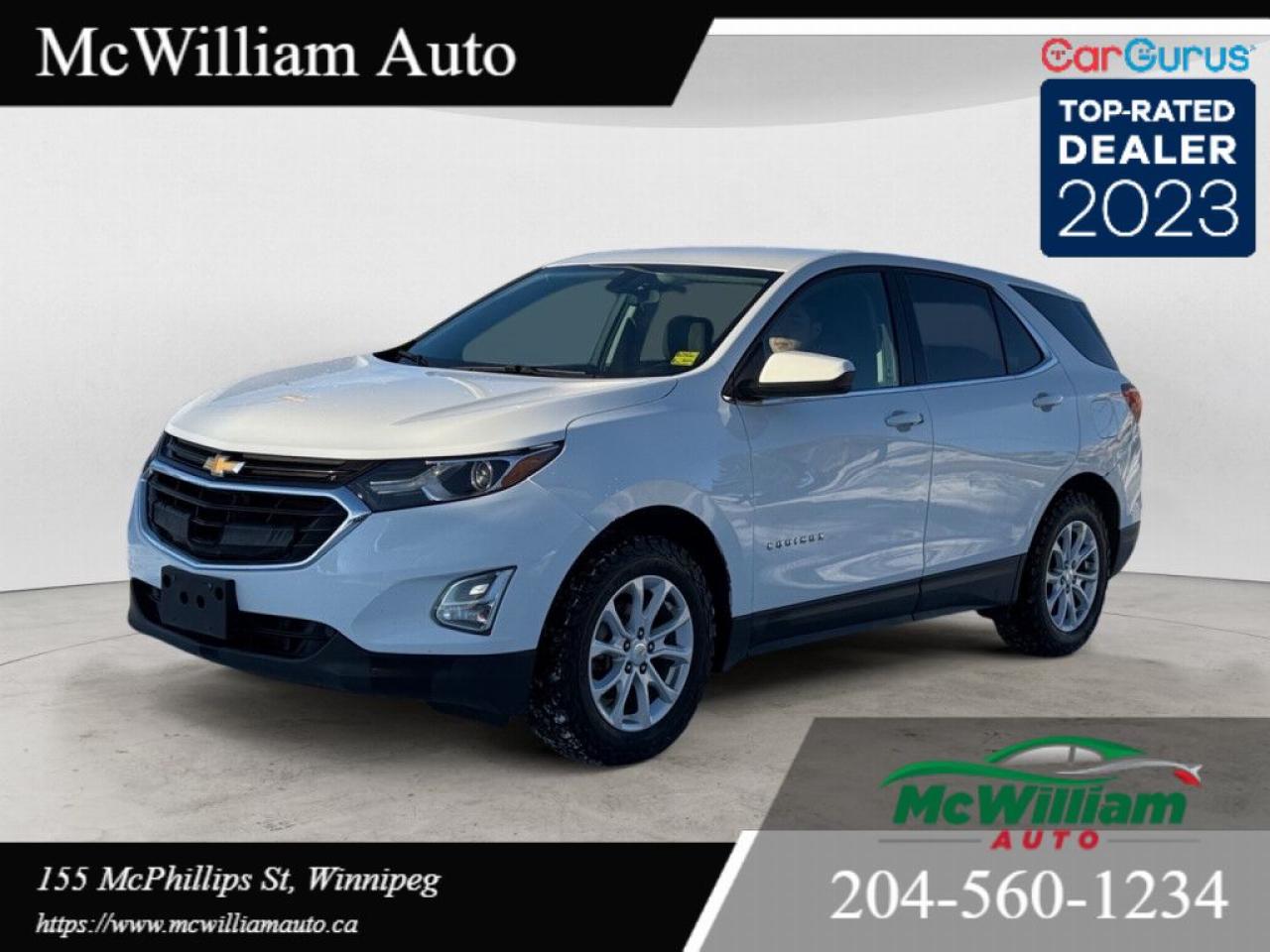 <br>This 2019 Chevrolet Equinox is a sleek and reliable SUV with impressive AWD capabilities. With its stylish white exterior and comfortable gray interior, this LT trim model is perfect for anyone looking for a versatile and spacious ride. Dont miss out on this well-maintained vehicle with plenty of miles left to explore!<br><br> At McWilliam Auto we pride ourselves on being the number 1 priced dealer in Manitoba. Our key focus is ensuring the quality of our vehicles are top notch while maintaining an excellent price. McWilliam auto is best known for being a changer of todays in.car market.in. The number one, no hassle price, makes buyers get the right price no matter if you know or dont know todays car market. Our in.1 price.in. policy ensures all customers get the best possible price. Yes you heard it right, 1 price is the best price!<br><br> Our lot is always full of great options no matter what your needs are, with over 100 quality pre-owned vehicles in stock we got you covered! If you are in the market for a Truck, SUV, Van or Sedan and are looking for quality at a great price then look no further and call today, One of our Knowledgeable and dedicated Sales people will steer you in the right direction. <br><br> We also offer the best priced Premium warranties and seamless onsite financing here to improve your buying experience. Our Finance manager is the best in the Business! working quickly and diligently to secure you affordable financing is our specialty. Give us a call and get pre approved today!<br><br>DEALER PERMIT #4611<br><br>Call today: 204-560-1234<br><br>Visit us TODAY at 155 McPhillips St, Winnipeg, MB <br><br>Website: www.mcwiliamauto.ca<br><br>Email: winnipegcar@gmail.com<br><br>Click here to get pre approved:<br><br>https://www.mcwilliamauto.ca/car-loan-application/<br><br> <br><br> <br><br> IMPORTANT DISCLAIMER : <br><br> <br><br>This vehicle is a used vehicle, all the features and information may not be accurate from the descriptions above, please check the actual vehicle for the actual information.