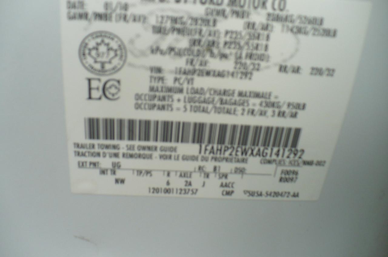 2010 Ford Taurus 4DR SDN SEL FWD Photo