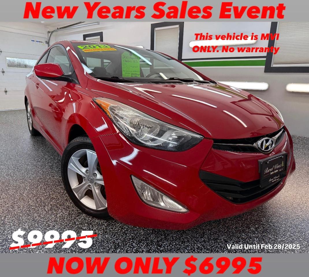 Used 2013 Hyundai Elantra Coupe GLS for sale in Hilden, NS