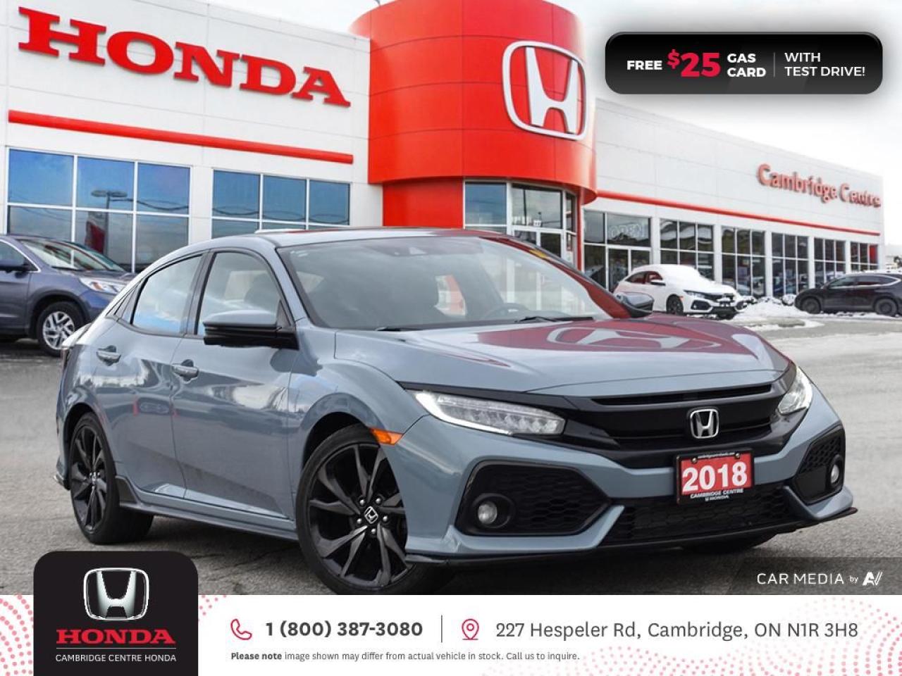 Used 2018 Honda Civic Sport Touring POWER SUNROOF | APPLE CARPLAY™/ANDROID AUTO™ | REARVIEW CAMERA for sale in Cambridge, ON