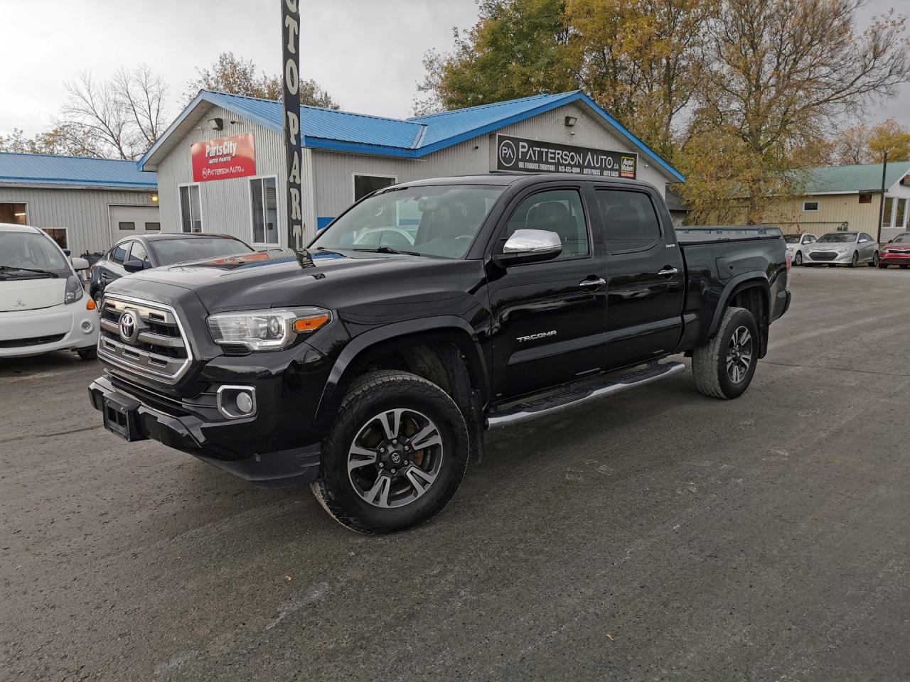 <p>BROWN LEATHER - NAVIGATION - JBL STEREO - 4x4&nbsp;</p><p>Introducing the ultimate pre-owned truck - the 2017 Toyota Tacoma Double Cab Limited! This powerful beast is equipped with a 3.5L V6 DOHC 24V engine, ready to tackle any terrain with ease. And with its sleek leather seating, you'll feel like royalty on the road. Don't miss your chance to own this top-of-the-line truck from Patterson Auto Sales. Come in for a test drive today!</p>