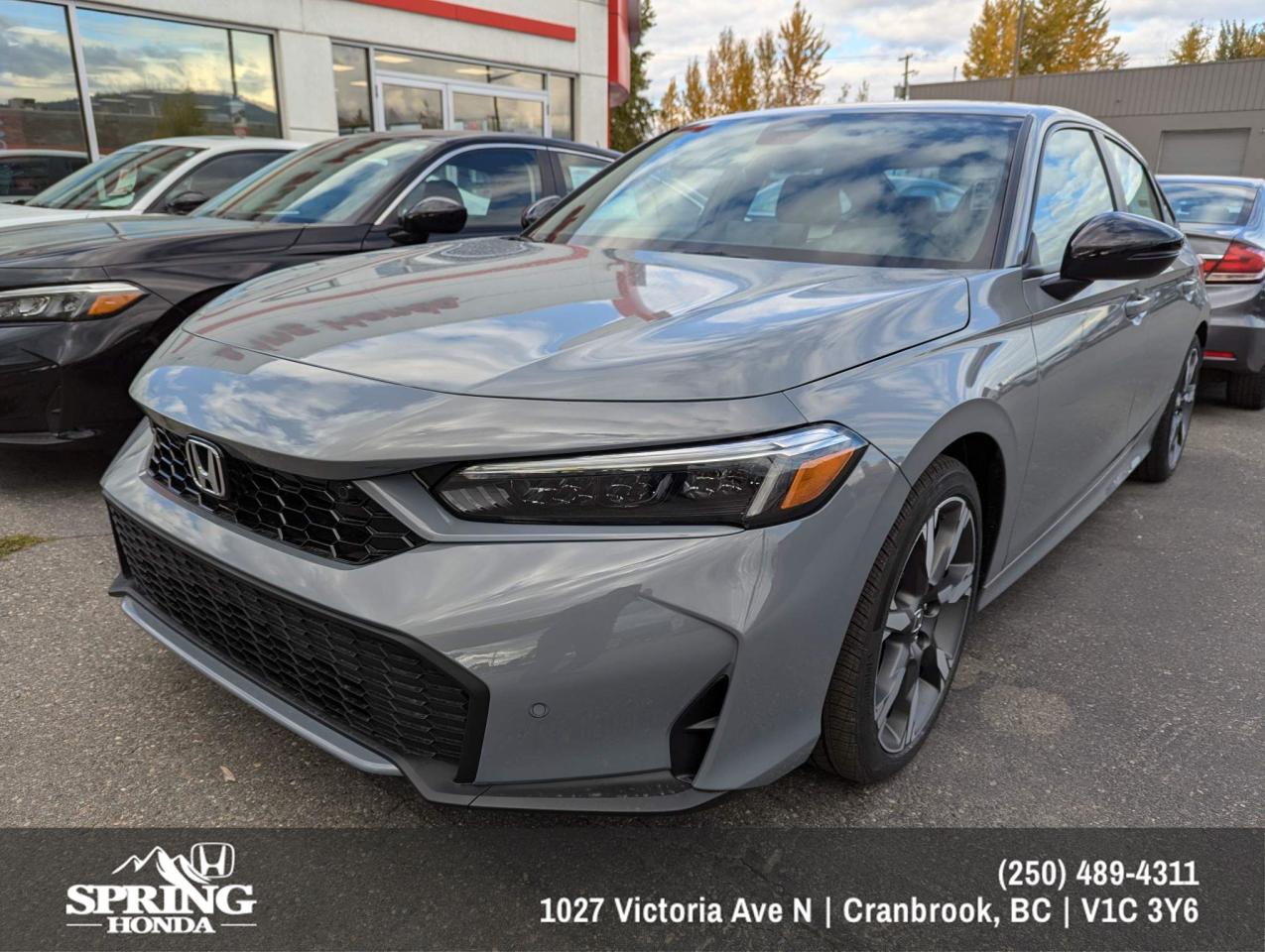 New 2025 Honda Civic Hybrid Sport Touring PRICE INCLUDES: BLOCK HEATER, ALL SEASON MATS, PAINT PROTECTION FILM, REAR SPLASH GUARDS for sale in Cranbrook, BC