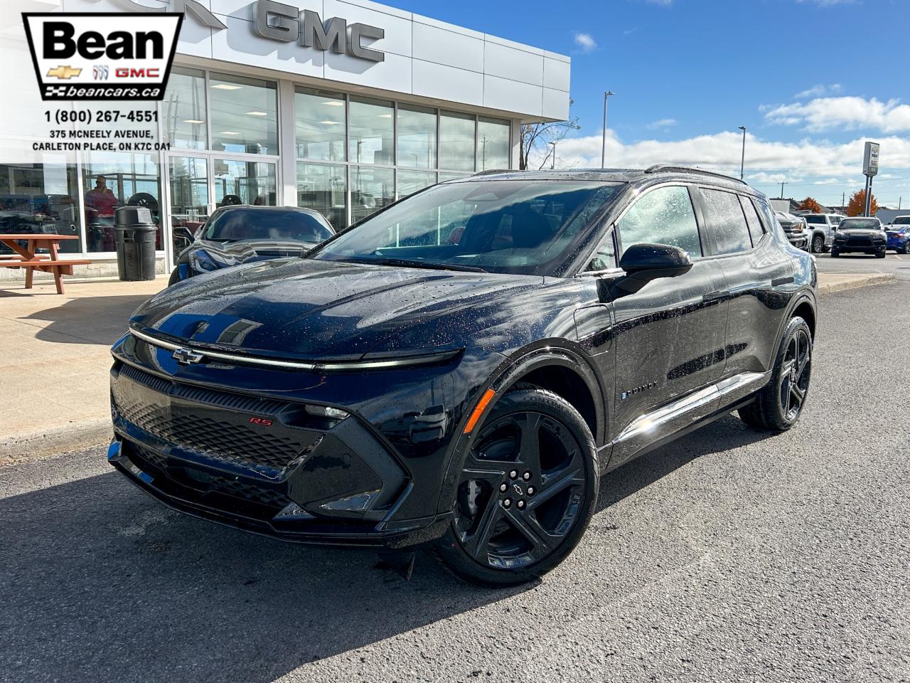 New 2025 Chevrolet Equinox EV RS FULLY ELECTRIC WITH REMOTE START/ENTRY, SUNROOF, HEATED SEATS, HEATED STEERING WHEEL, VENTILATED SEATS, POWER LIFTGATE, HD SURROUND VISION for sale in Carleton Place, ON