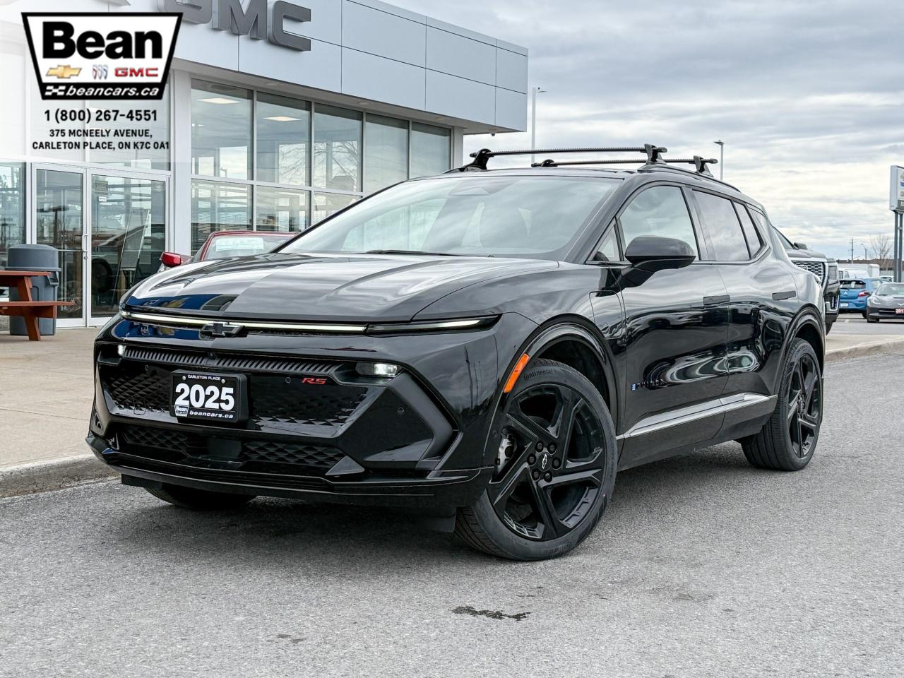 New 2025 Chevrolet Equinox EV RS FULLY ELECTRIC WITH REMOTE START/ENTRY, SUNROOF, HEATED SEATS, HEATED STEERING WHEEL, VENTILATED SEATS, POWER LIFTGATE, HD SURROUND VISION for sale in Carleton Place, ON