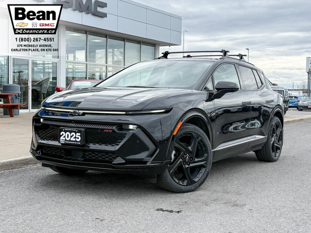 New 2025 Chevrolet Equinox EV RS FULLY ELECTRIC WITH REMOTE START/ENTRY, SUNROOF, HEATED SEATS, HEATED STEERING WHEEL, VENTILATED SEATS, POWER LIFTGATE, HD SURROUND VISION for sale in Carleton Place, ON