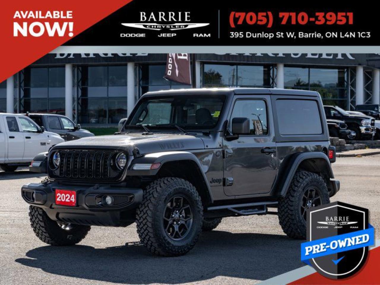 Used 2024 Jeep Wrangler Willys for sale in Barrie, ON