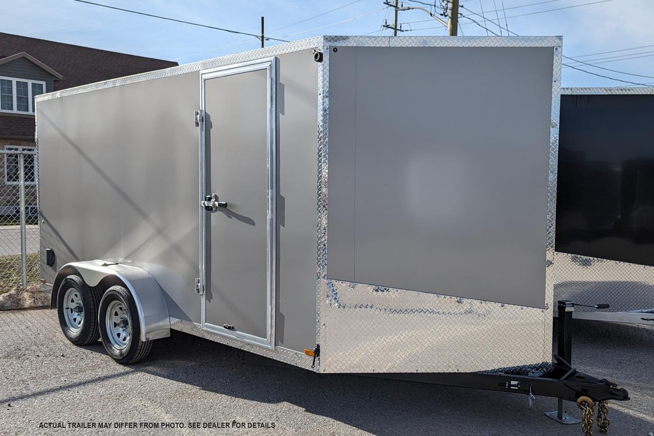 New 2024 Canadian Trailer Company 7x14 V Nose Cargo Trailer Steel tandem axle for sale in Guelph, ON