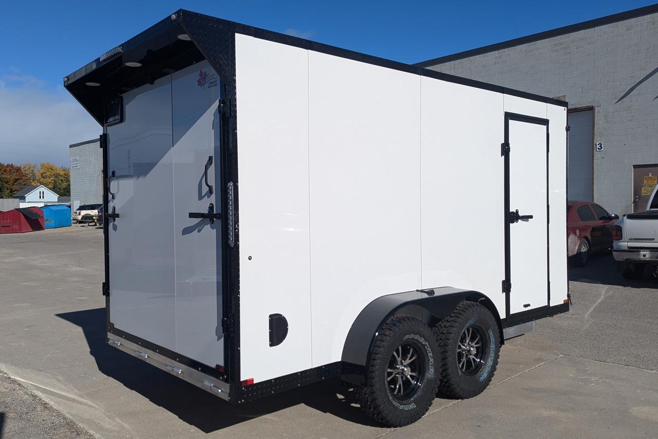 2024 Canadian Trailer Company 7x14 V Nose Cargo Trailer Aluminum Tandem Axle Photo2