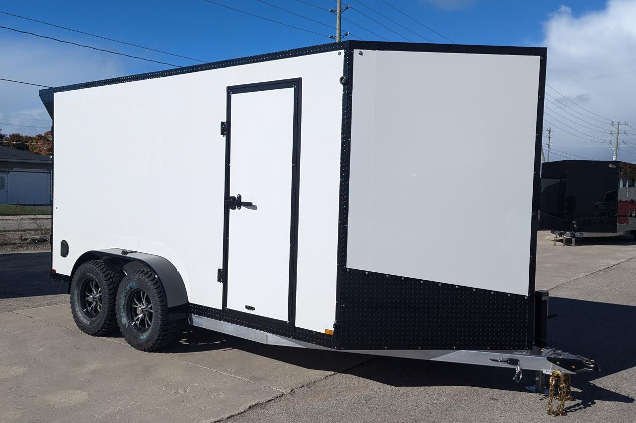 New 2024 Canadian Trailer Company 7x14 V Nose Cargo Trailer Aluminum Tandem Axle for sale in Guelph, ON