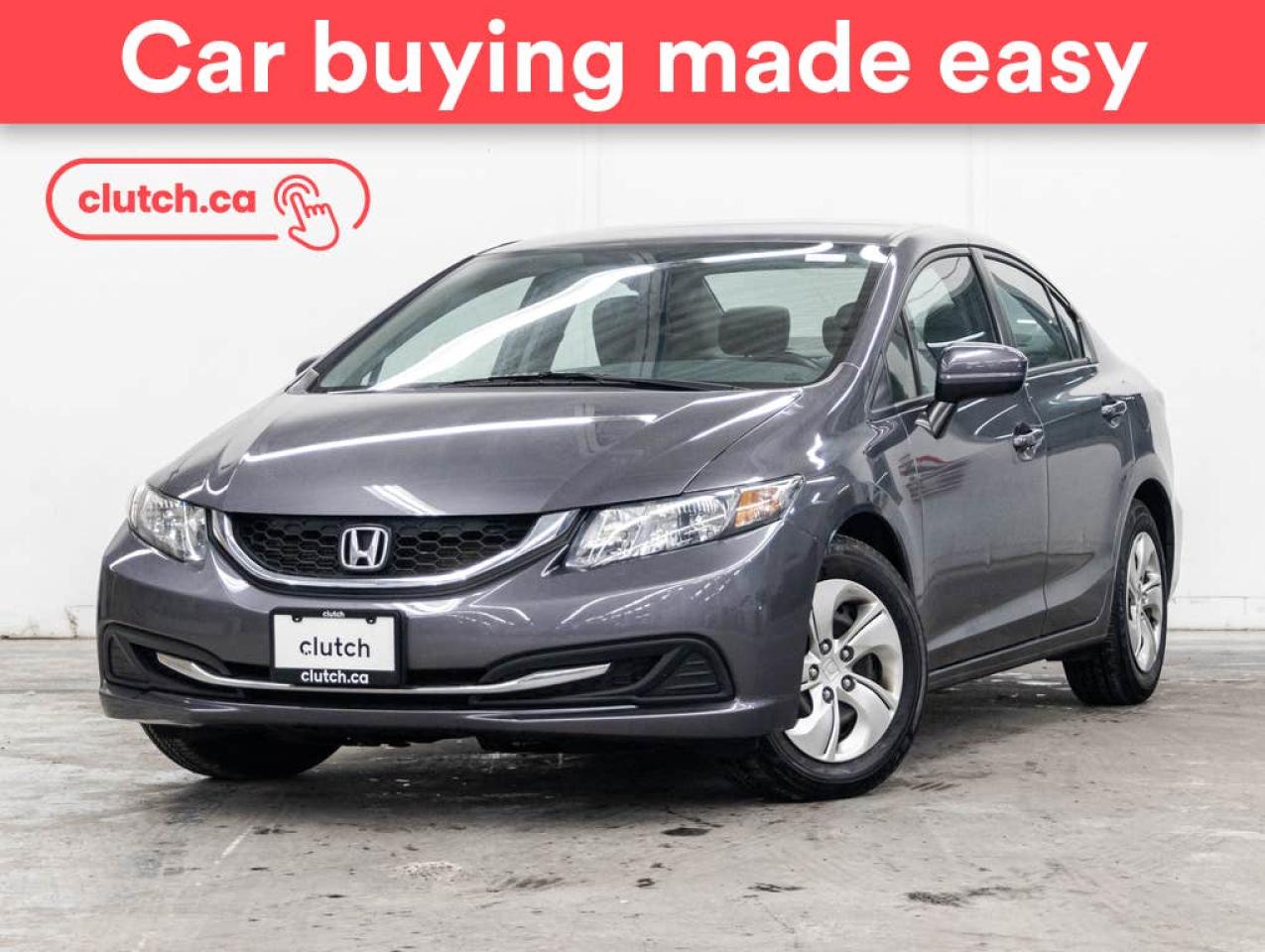 Used 2015 Honda Civic Sedan LX w/ Heated Front Seats, Rearview Cam, A/C for sale in Toronto, ON