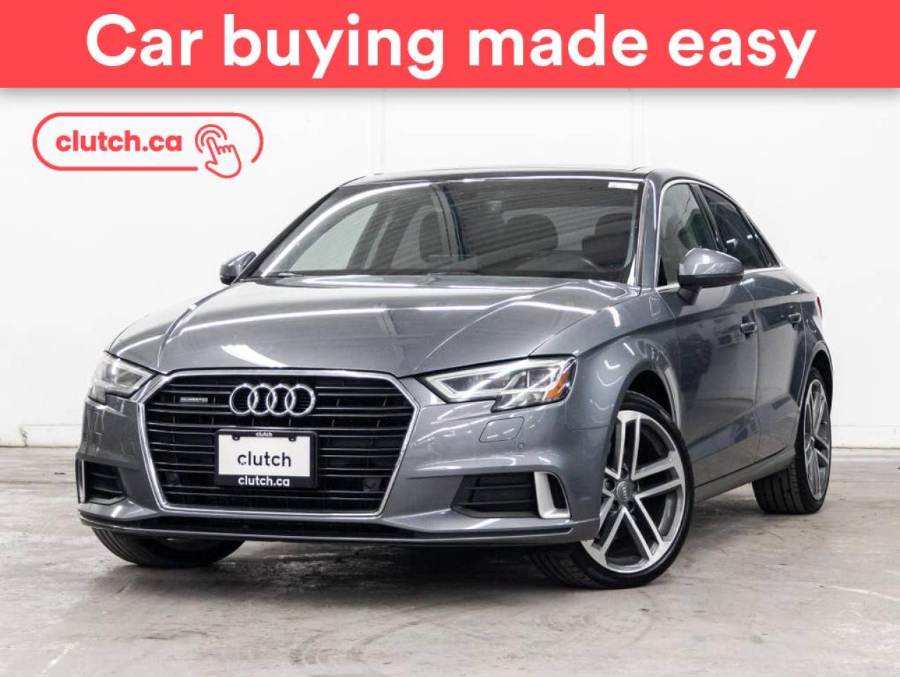 Used 2018 Audi A3 Technik AWD w/ Apple CarPlay, Dual Zone A/C, Rearview Cam for sale in Toronto, ON