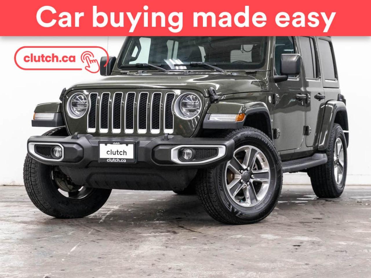 Used 2021 Jeep Wrangler Unlimited Sahara 4X4 w/ Uconnect 4C, Rearview Cam, Nav for sale in Toronto, ON