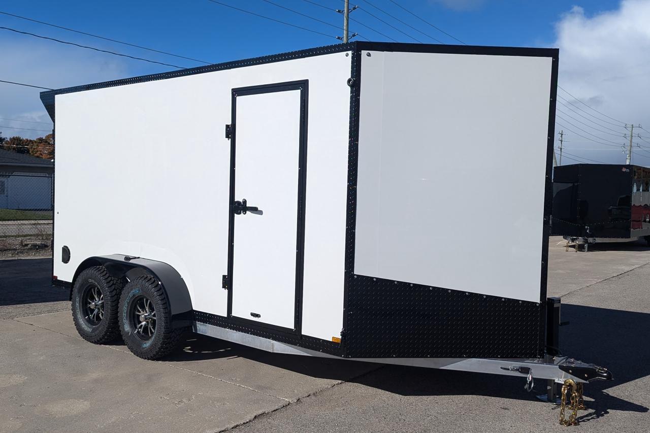 2024 Canadian Trailer Company 7x14 V Nose Cargo Trailer Aluminum Tandem Axle