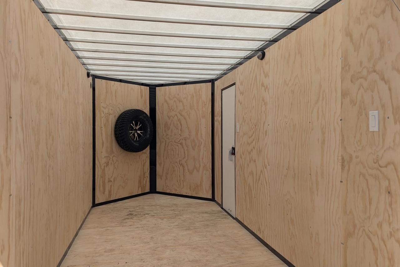 2024 Canadian Trailer Company 7x14 V Nose Cargo Trailer Aluminum Tandem Axle