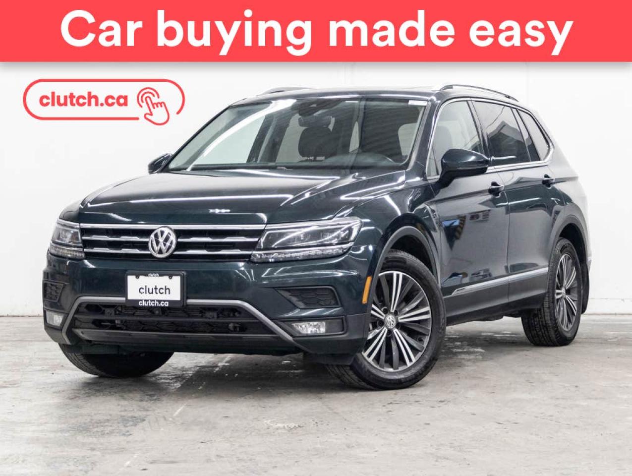 Used 2018 Volkswagen Tiguan Highline AWD w/ Driver Assistance Pkg w/ Apple CarPlay & Android Auto, Panoramic Sunroof, Nav for sale in Toronto, ON