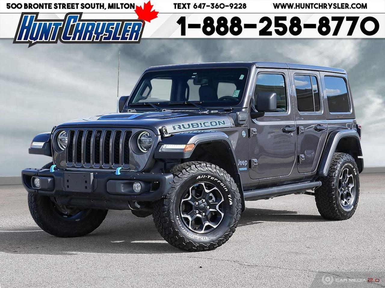 Used 2021 Jeep Wrangler 4xe UNLIMITED RUBICON | LTHR | TOW | SAFETY | STEEL & for sale in Milton, ON