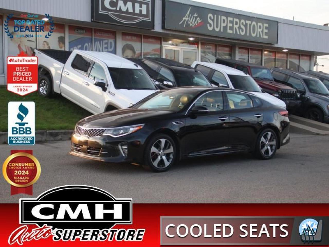 Used 2018 Kia Optima SXL Turbo  **360 CAM - ROOF - CLD-SEATS** for sale in St. Catharines, ON