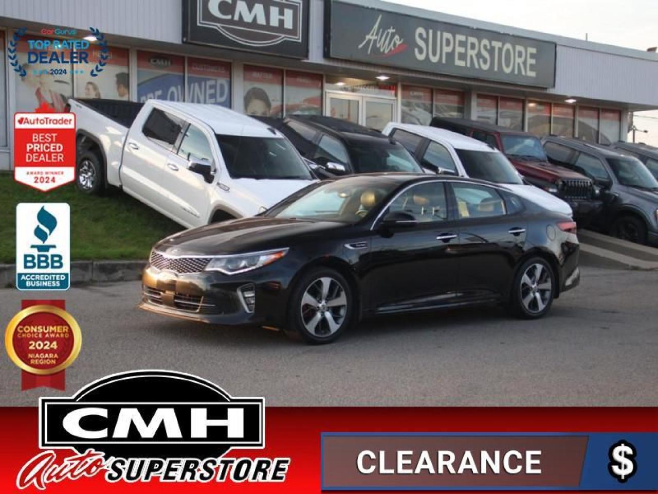 Used 2018 Kia Optima SXL Turbo  **360 CAM - ROOF - CLD-SEATS** for sale in St. Catharines, ON