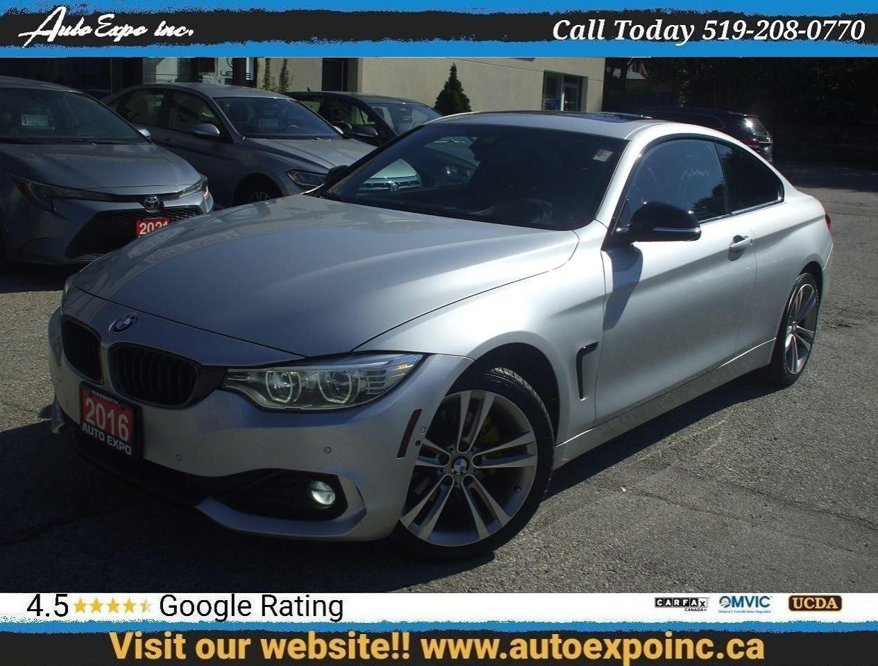 Used 2016 BMW 4 Series 428i XDrive,Auto,AWD,Certified,GPS,Fogs,Sunroof,,, for sale in Kitchener, ON