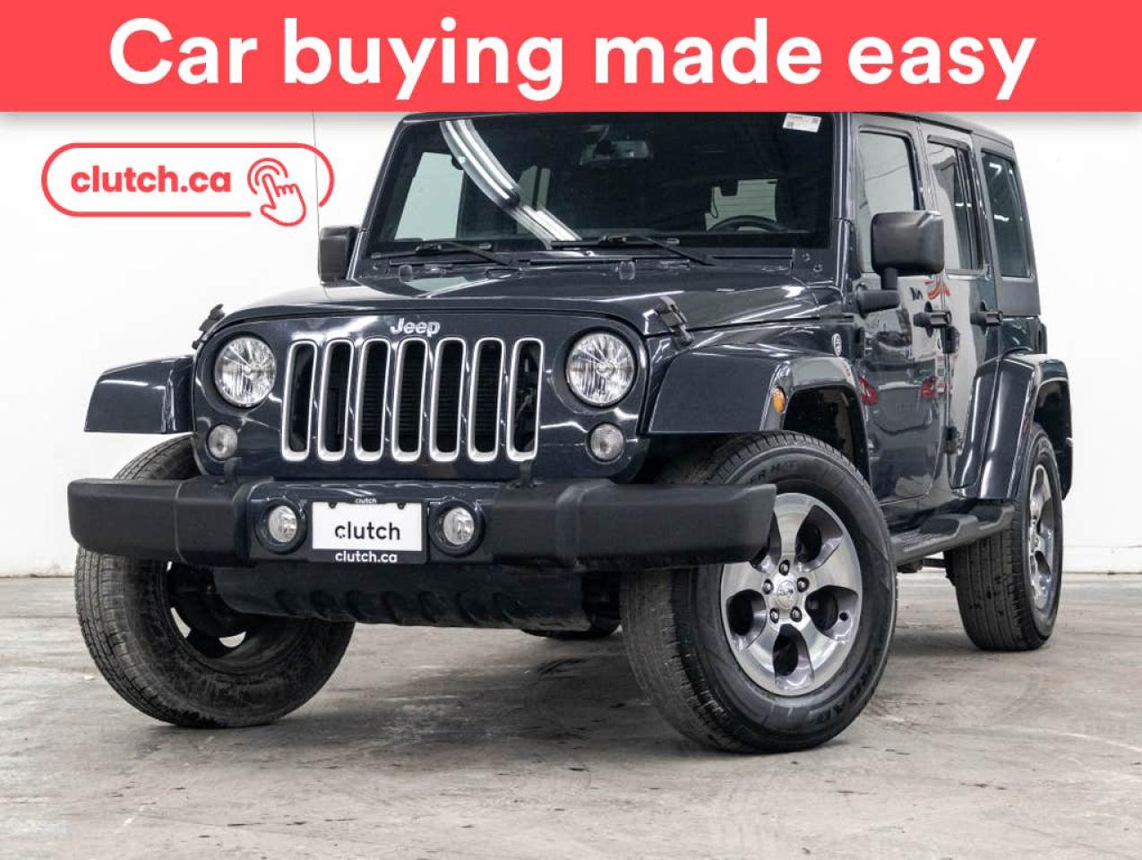 Used 2016 Jeep Wrangler Unlimited Sahara 4x4 w/ Heated Front Seats, A/C, Nav for sale in Toronto, ON