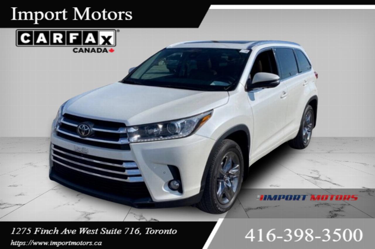 Used 2017 Toyota Highlander Limited 4dr All-wheel Drive CVT for sale in North York, ON