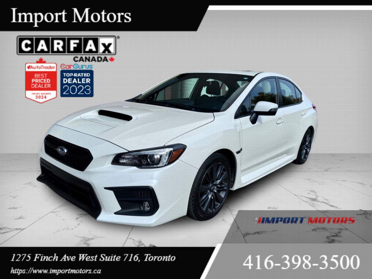 Used 2020 Subaru WRX SPORT 4dr All-Wheel Drive Sedan Manual SUNROOF BACKUP CAMERA for sale in North York, ON