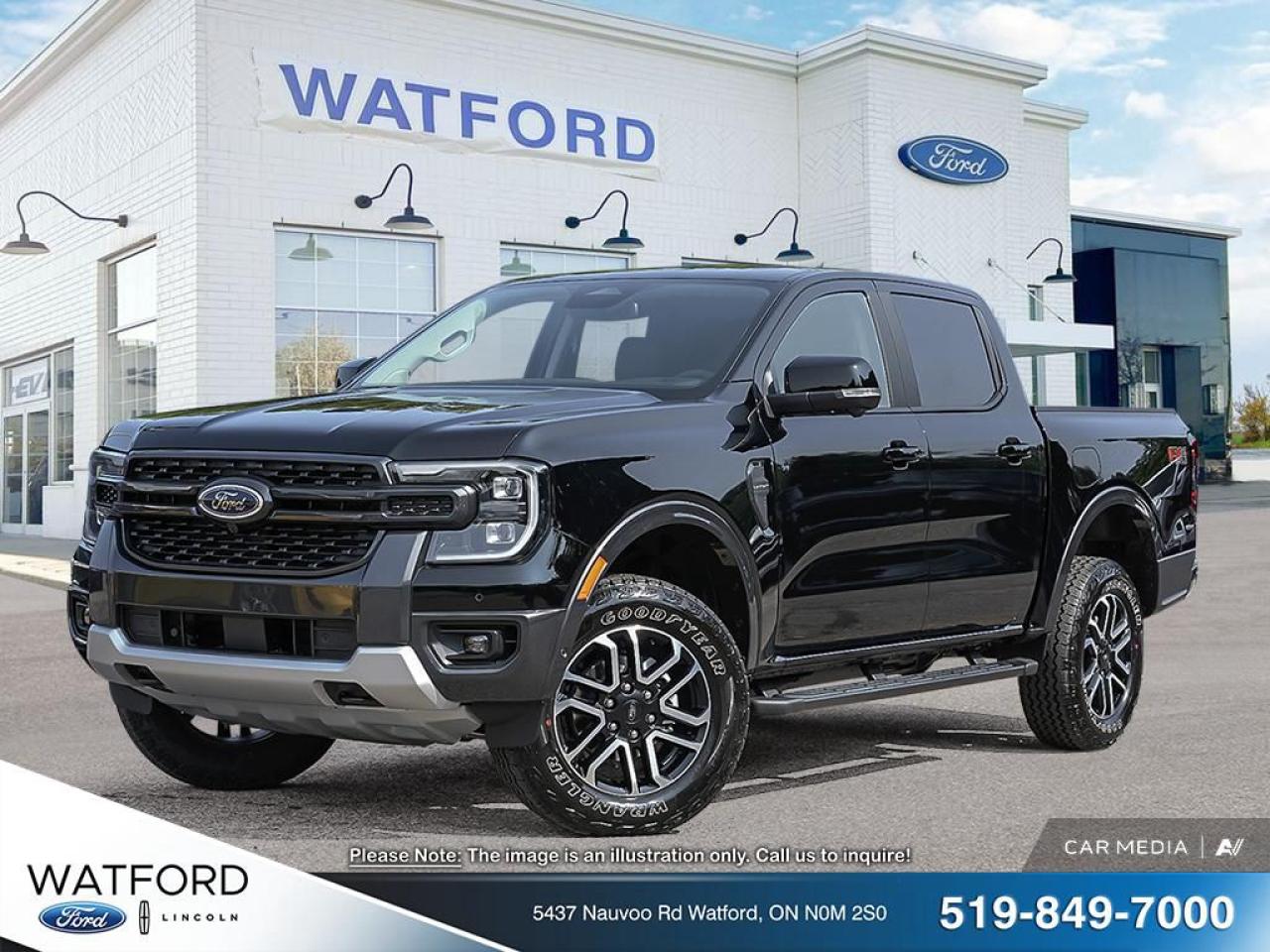 New 2024 Ford Ranger LARIAT for sale in Watford, ON