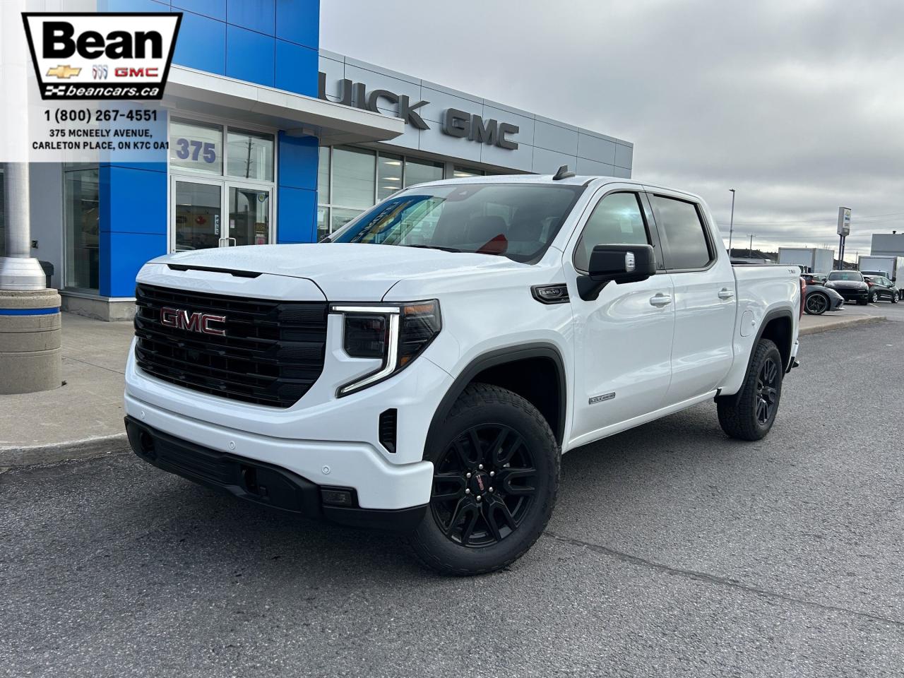 New 2025 GMC Sierra 1500 Elevation 5.3L V8 WITH REMOTE START/ENTRY, HEATED SEATS, HEATED STEERING WHEEL, BOSE SOUND SYSTEM, HITCH GUIDANCE, HD SURROUND VISION for sale in Carleton Place, ON