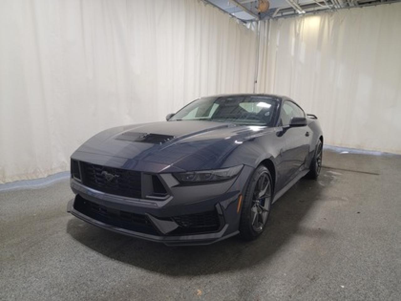 This all new, fully re designed 2024 Ford Mustang Dark Horse 700A. looks eye catching in the color Vapor Blue Metallic. This fastback comes with the 5.0L V8 engine which connects you to the road with this 10-speed automatic transmission. This popular engine produces 500 horsepower and 415 lb.-ft of torque.  

Key Features:
Dark Horse Appearance Package
Black Painted Roof
Blue Calipers W/ Blue Logo
Recaro Seats
Heated Steering Wheel
19 Dark Painted Wheels
Performance Rear Spoiler
B&O Sound System 12 Speaker
Wireless Charging 
Ambient Lighting 
Automatic Temperature Control
Memory Drivers Seat
6-Way Power Driver Seat 
Heated Front Seats 
Ford Co-Pilot 360 Assist+ 
Lane Keep Assist 
Rear View Camera 
Rain Sensing Wipers 
Rear Parking Sensors 
Engine Block Heater 
SYNC 4 
Wireless Phone Connection 
Apple Car Play / Android Auto
Voice Command Recognition
Smart Charging USB Ports 
Pre- Collison Assist 
3.73 Torsen Axle 
Hood Struts 
12.4 LCD Digital Cluster 
Climate Control 

In 2024 the Mustang received a full styling and technology refresh. Although this Mustang is all new, we have been delivering this iconic vehicle into Saskatchewan for nearly 60 years. Still keeping up with its rear wheel drive sports car feel, The Mustang continues to improve with 3.75 Rear Axle, Selectable drive modes, climate control, 6-way power drivers seat, flat bottom steering wheel, rear window defroster, keyless entry system, SOS post crash alert system and much more.

Bennett Dunlop Ford has been located at 770 Broad St, in the heart of Regina for over 40 years! Our 4.6 Star google review (Well over 1,800 reviews) is the result of our commitment to providing the fastest, easiest and most fun customer experience possible. Our customers tell us that they love that we dont charge any admin or documentation fees, our sales team will simply offer our best price upfront and we have a no-questions-asked money back guarantee just in case you change your mind after your purchase.