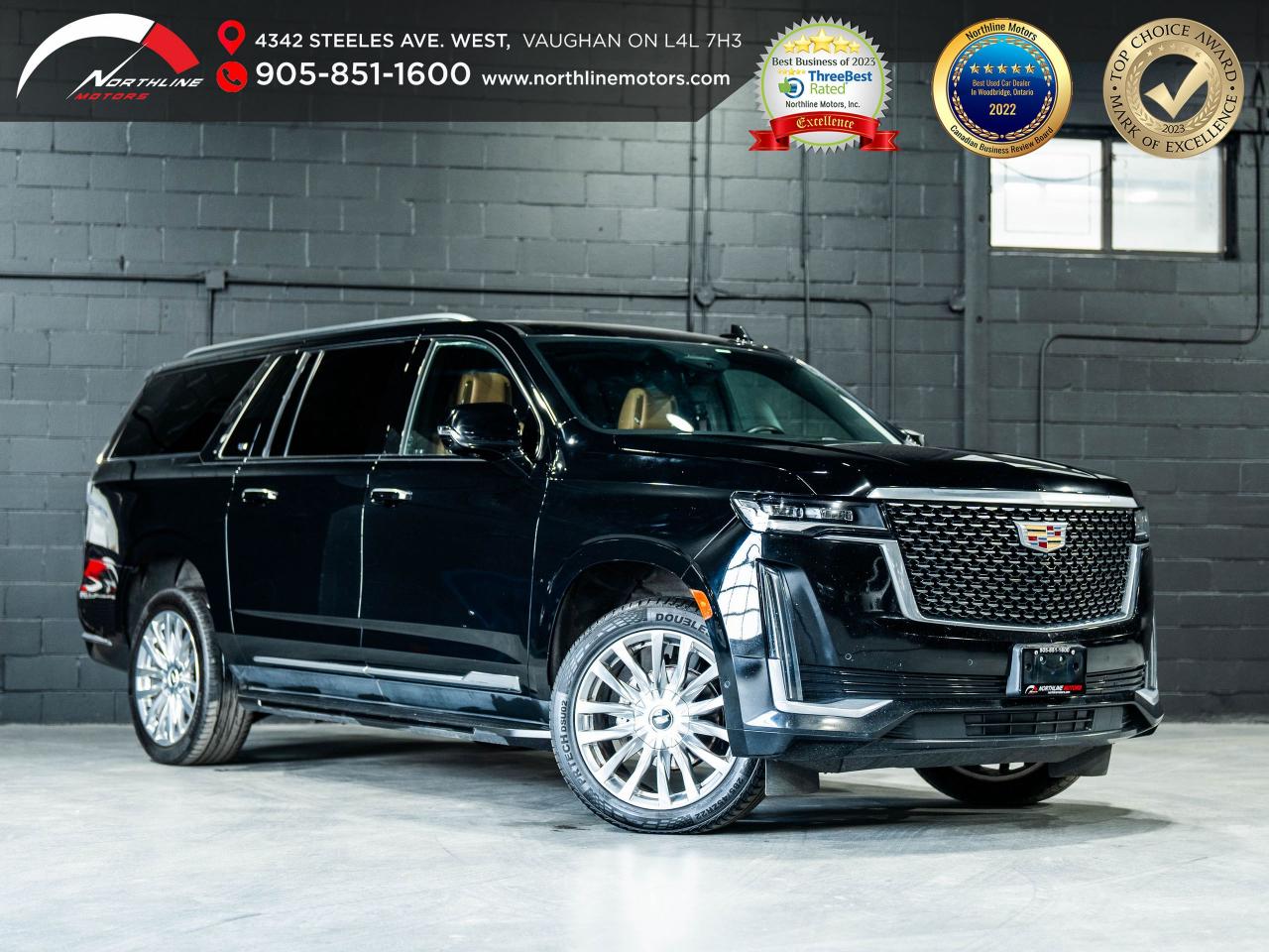 Used 2023 Cadillac Escalade ESV 4WD Premium Luxury/360 CAM/HUD/AKG/CLEAN CARFAX for sale in Vaughan, ON