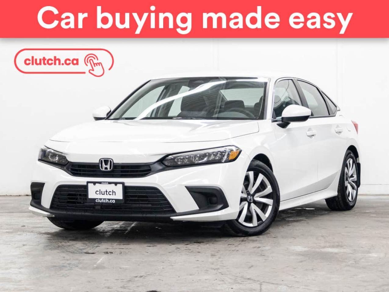 Used 2022 Honda Civic LX w/ Apple CarPlay & Android Auto, Heated Front Seats, Rearview Camera for sale in Toronto, ON