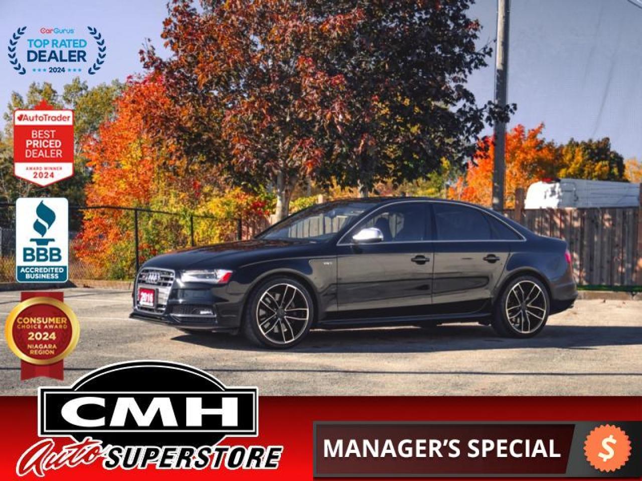 Used 2016 Audi S4 3.0T quattro Technik Plus  **LOW KMS - SUNROOF** for sale in St. Catharines, ON