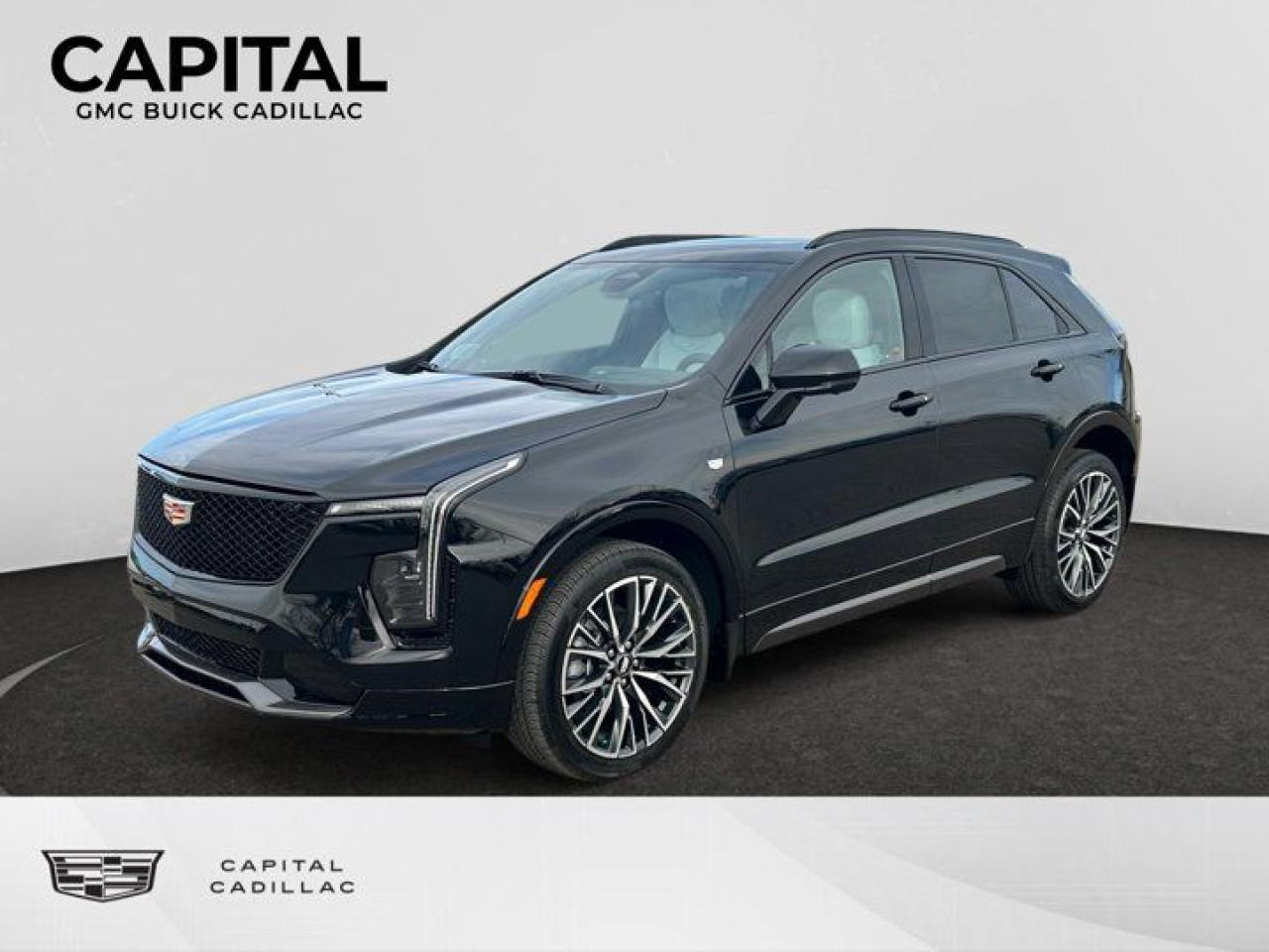 This 2025 Cadillac XT4 in Stellar Black Metallic is equipped with AWD and Turbocharged Gas I4 2.0L/122 engine.The Cadillac XT4 is confident by design. Striking new front and rear LED signature lighting remain distinctively Cadillac and comes standard with eye-catching 18in alloy wheels. With available roof rails that can be used to support bikes and other items, an escape is a must. A thoughtfully created interior provides segment-leading rear leg room and knee clearance for backseat passengers, while there are more than six storage areas in the front-floor console alone. Theres even a special place for your umbrella cleverly designed into the front door panels. The XT4 also allows for ample cargo room behind the 60/40 folding rear seats for additional versatility. The luxurious interior features available massaging front seats with heat and ventilation for a more relaxing drive. And a foot sensor to open the available liftgate hands-free is located underneath the rear of the XT4 and easily identified with ground projection of the Cadillac logo. An all-new turbocharged engine delivers 237hp and 258 lb.-ft. of torque, not to mention it automatically switches to 2-cylinder operation under certain conditions for enhanced efficiency. Its 9-speed automatic transmission, active sport suspension, twin-clutch all-wheel drive and selectable driving modes allow you to own any kind of road. The XT4 offers a range of convenient features for staying connected on the road, including intuitive controls, rear camera mirror, instrument panel, device pairing, Bluetooth integration, and available head-up display. Youll also find a comprehensive suite of safety features such as advanced adaptive cruise control, safety alert seat and automatic braking.Exclusive features of the XT4 Sport include: 18-in 10-spoke alloy wheels and Diamond Cut/Argent Metallic finish, Gloss-black mesh grille, Body-color door handles, Gloss-black roof rails and side window surrounds, Cadillac user experience with rotary controller, 7-speaker audio system with auxiliary amplifier, Sport leather-wrapped steering wheel, Front and Rear Park Assist, Lane Change Alert with Side Blind Zone Alert, Rear Cross Traffic Alert, and Safety Alert Seat.Check out this vehicles pictures, features, options and specs, and let us know if you have any questions. Helping find the perfect vehicle FOR YOU is our only priority.P.S...Sometimes texting is easier. Text (or call) 306-994-4885 for fast answers at your fingertips!Dealer License #914248Disclaimer: All prices are plus taxes & include all cash credits & loyalties. See dealer for Details.