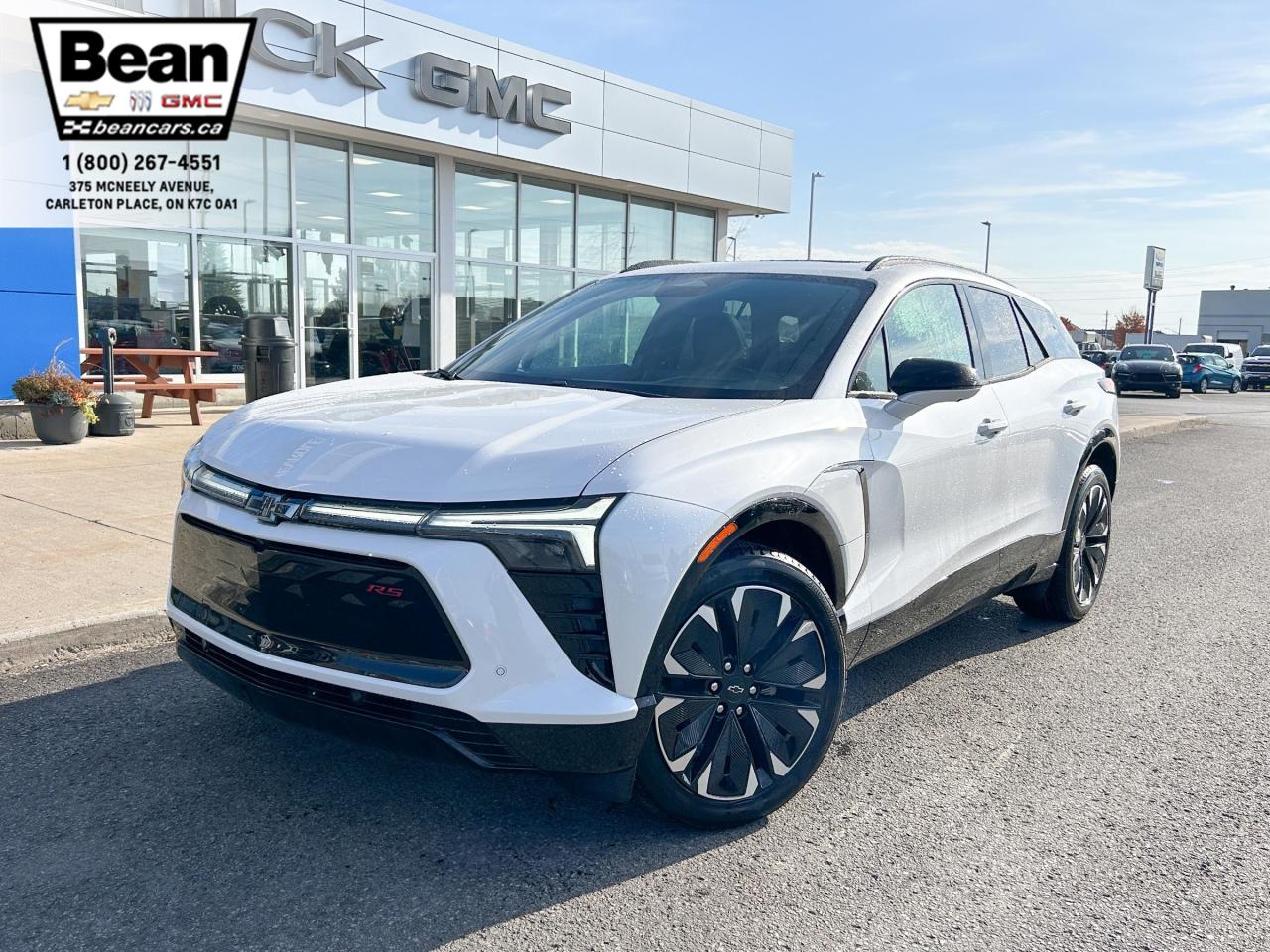 New 2025 Chevrolet Blazer EV RS FULLY ELECTRIC WITH REMOTE START/ENTRY, HEATED SEATS, HEATED STEERING WHEEL, SUNROOF, POWER LIFTGATE, HD SURROUND VISION for sale in Carleton Place, ON