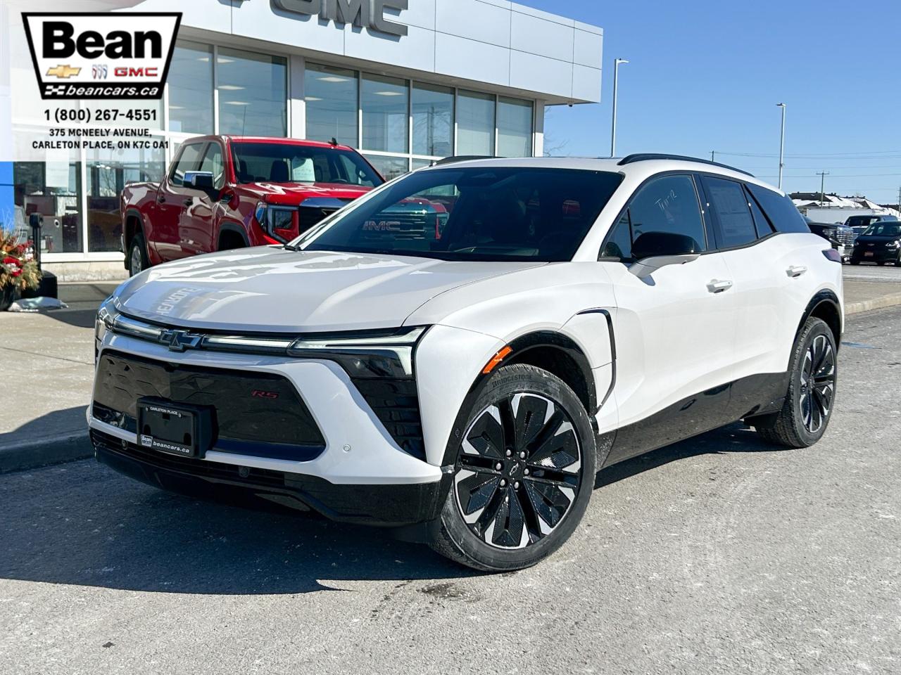 New 2025 Chevrolet Blazer EV RS FULLY ELECTRIC WITH REMOTE START/ENTRY, HEATED SEATS, HEATED STEERING WHEEL, SUNROOF, POWER LIFTGATE, HD SURROUND VISION for sale in Carleton Place, ON