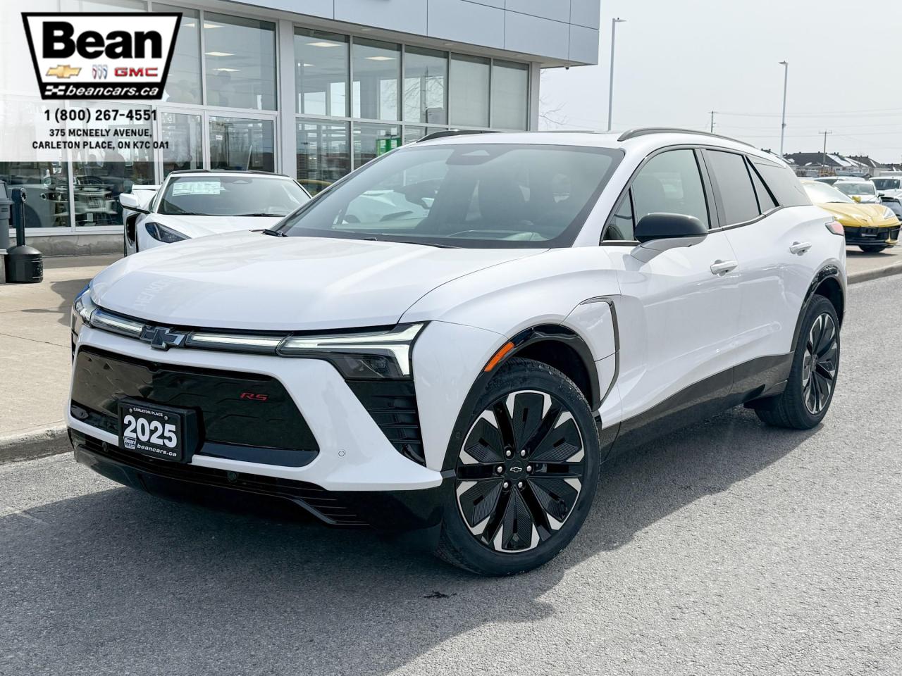 New 2025 Chevrolet Blazer EV RS FULLY ELECTRIC WITH REMOTE START/ENTRY, HEATED SEATS, HEATED STEERING WHEEL, SUNROOF, POWER LIFTGATE, HD SURROUND VISION for sale in Carleton Place, ON