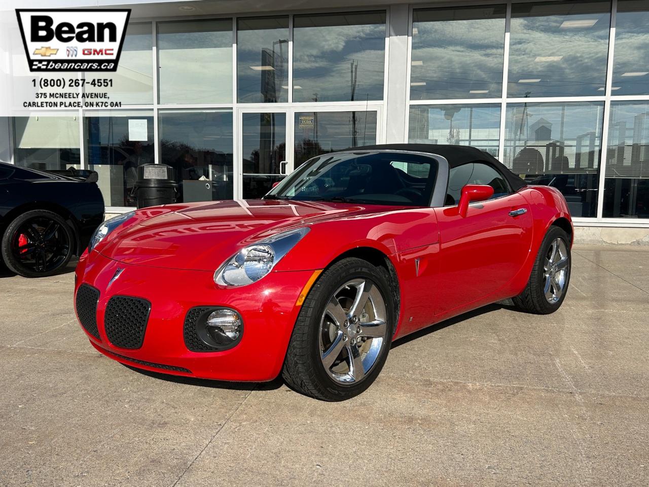 Used 2009 Pontiac Solstice GXP 2.0L 4 CYL WITH REMOTE ENTRY, POWER WINDOW, A/C, CRUISE CONTROL, MANUAL SOFT TOP, CD PLAYER for sale in Carleton Place, ON