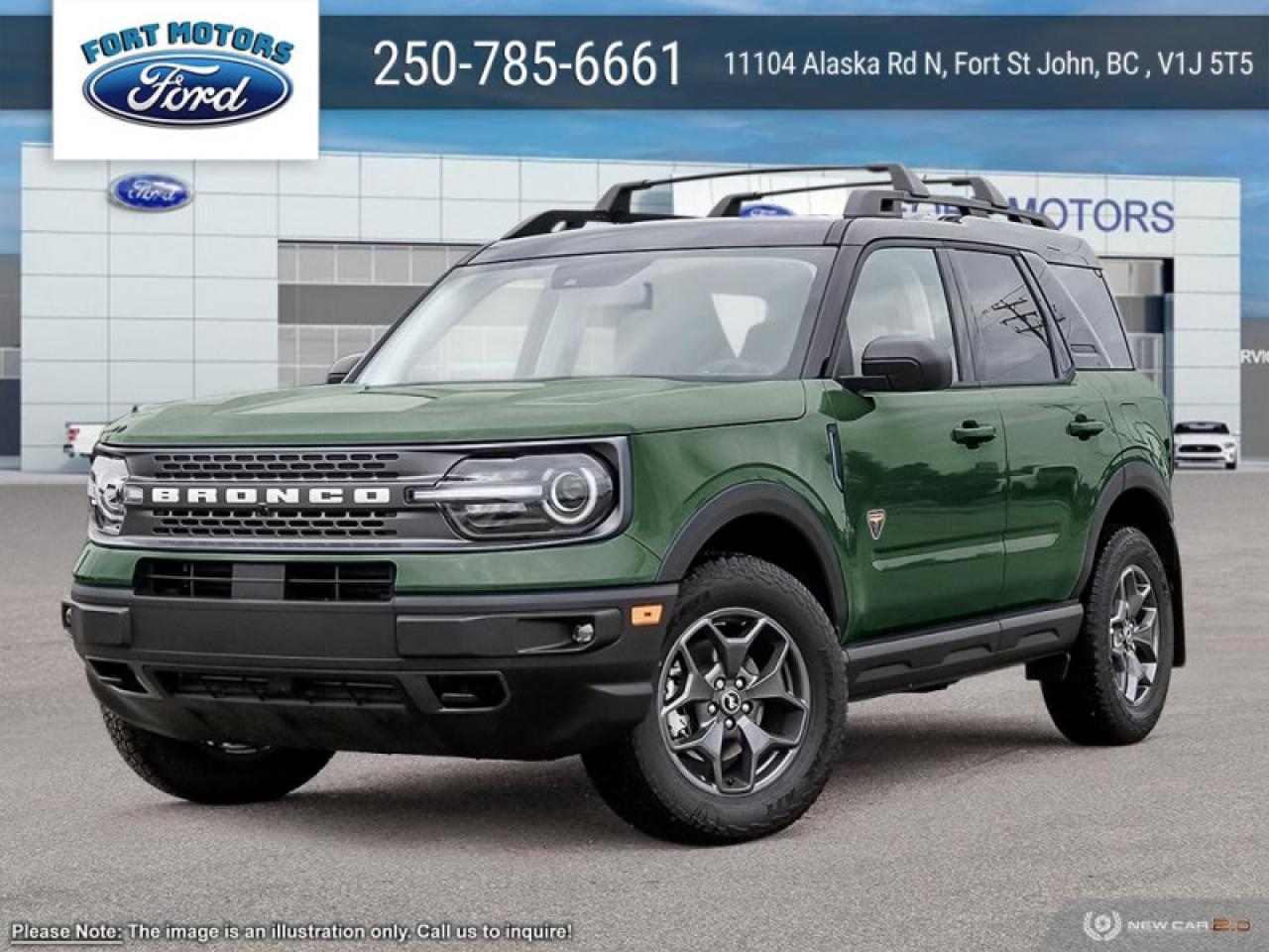 New 2024 Ford Bronco Sport Badlands  -  Heated Seats for sale in Fort St John, BC